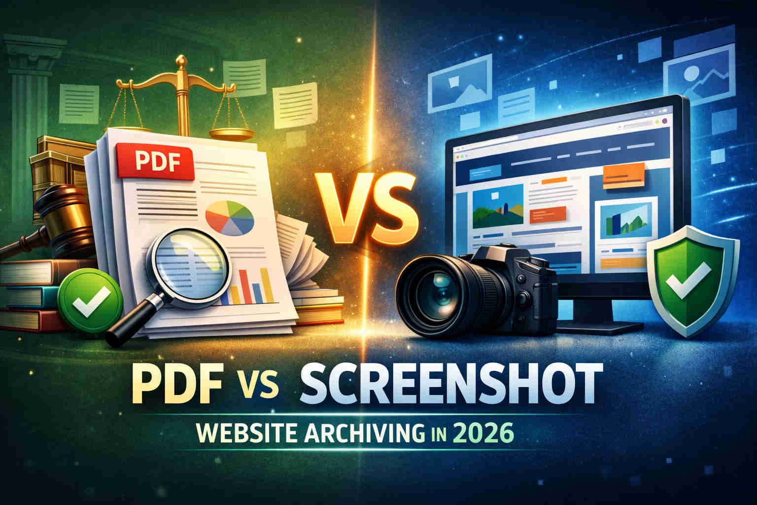 PDF vs Screenshot for website archiving