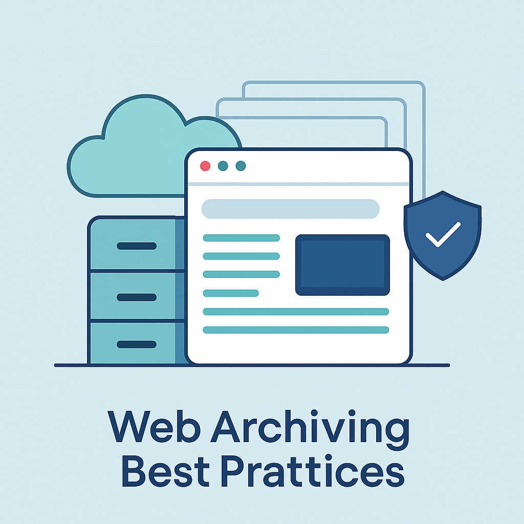 Web archiving best practices and tools